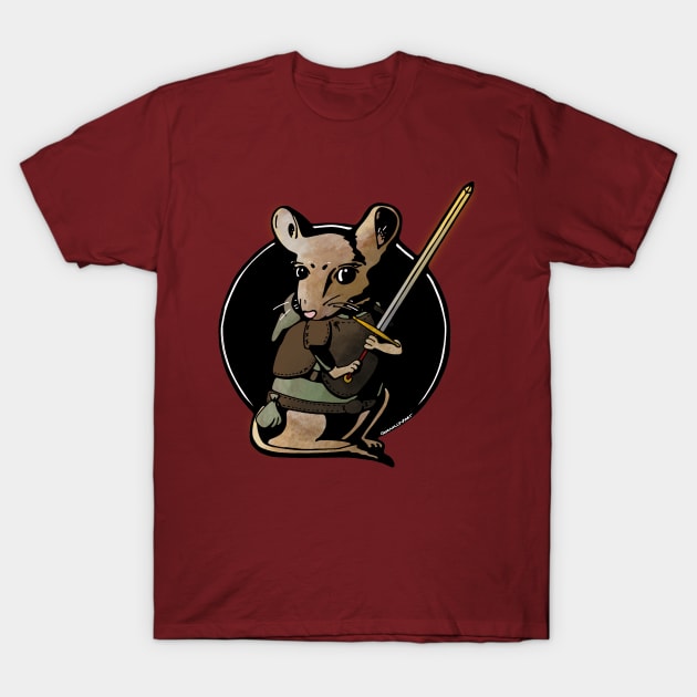 Teeny Mouse Warrior T-Shirt by Izzy Peters